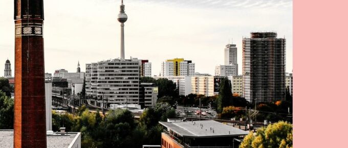 Dense built environment in Berlin Germany