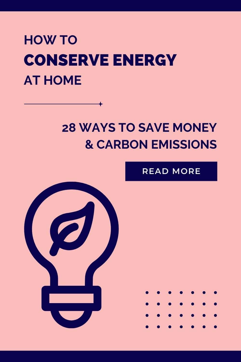 How to conserve energy at home to save money